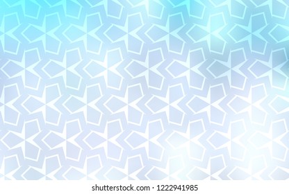 Light BLUE vector backdrop with rhombus. Abstract gradient illustration with rectangles. Modern template for your landing page.