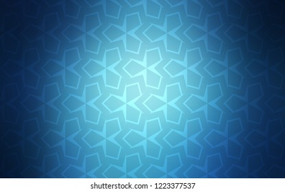 Light BLUE vector backdrop with rhombus. Beautiful illustration with rectangles and squares. Smart design for your business advert.