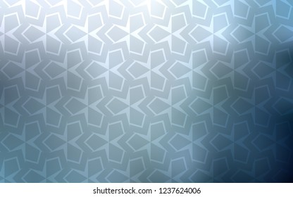 Light BLUE vector backdrop with rhombus. Rectangles on abstract background with colorful gradient. Pattern can be used for websites.