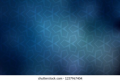 Light BLUE vector backdrop with rhombus. Abstract gradient illustration with rectangles. Pattern for busines ad, booklets, leaflets