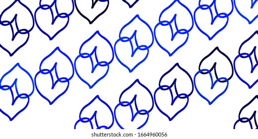 Light BLUE vector backdrop with sweet hearts. Illustration with hearts in love concept for valentine's day. Pattern for marriage gifts, congratulations.