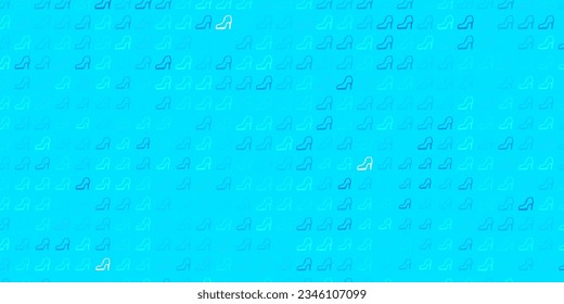 Light blue vector backdrop with woman's power symbols. Colorful illustration with gradient feminism shapes. Elegant design for wallpapers.
