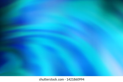 Light BLUE vector backdrop with wry lines. Modern gradient abstract illustration with bandy lines. Brand new design for your ads, poster, banner.