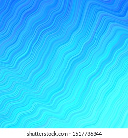 Light BLUE vector backdrop with wry lines. An elegant bright illustration with gradient. Abstract design for your web site.