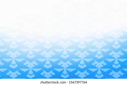Light BLUE vector backdrop with wry lines. Colorful illustration in simple style with gradient. Elegant pattern for a brand book.