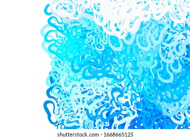 Light BLUE vector backdrop with wry lines. Brand new colorful illustration in simple style. Template for cell phone screens.
