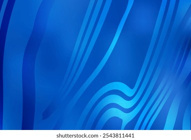Light BLUE vector backdrop with wry lines. Colorful illustration in abstract style with gradient. Background for cell phone screens.