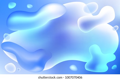 Light BLUE vector background with abstract circles. Brand-new colored illustration in memphis style with gradient. The best blurred design for your business.