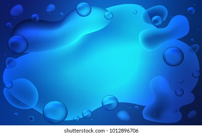 Light BLUE vector background with abstract circles. Modern gradient abstract illustration with bandy lines. The best blurred design for your business.