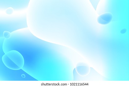 Light BLUE vector background with abstract circles. Creative geometric illustration in memphis style with gradient. A new texture for your  ad, booklets, leaflets.