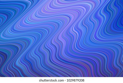 Light BLUE vector background with abstract circles. Colorful abstract illustration with gradient lines. A completely new template for your business design.