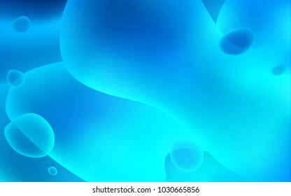 Light BLUE vector background with abstract circles. Geometric illustration in memphis style with gradient.  New composition for your brand book.