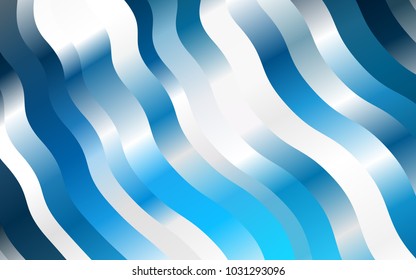 Light BLUE vector background with abstract lines. Shining crooked illustration in marble style. New composition for your brand book.