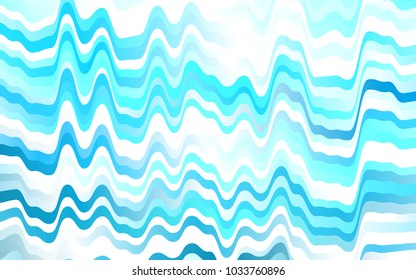 Light BLUE vector background with abstract lines. A vague circumflex abstract illustration with gradient. A new texture for your  ad, booklets, leaflets.