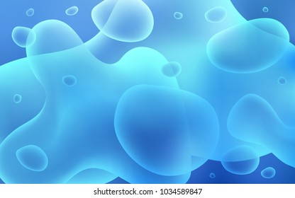 Light BLUE vector background with abstract circles. Colorful abstract illustration with gradient lines. The best blurred design for your business.