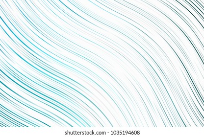 Light BLUE vector background with abstract lines. A completely new color illustration in marble style. Brand-new design for your ads, poster, banner.