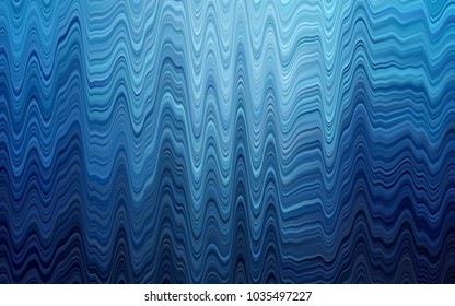 Light BLUE vector background with abstract lines. Colorful illustration in abstract marble style with gradient. The best blurred design for your business.