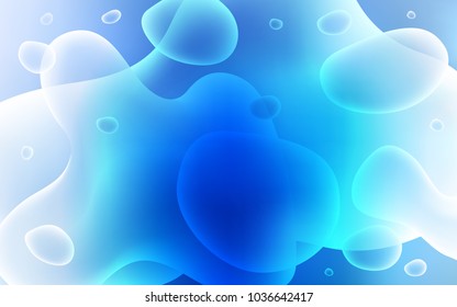 Light BLUE vector background with abstract circles. Shining crooked illustration in memphis style. New composition for your brand book.