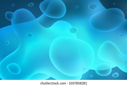 Light BLUE vector background with abstract circles. Brand-new colored illustration in memphis style with gradient. A completely new template for your business design.