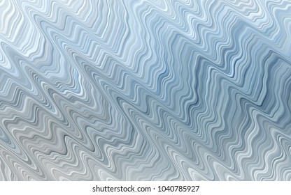 Light BLUE vector background with abstract lines. Modern gradient abstract illustration with bandy lines. Brand-new design for your ads, poster, banner.