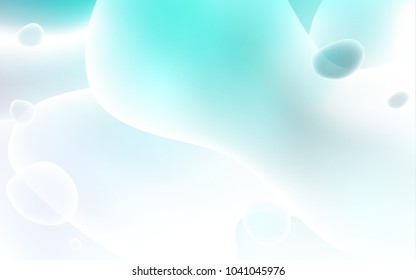 Light BLUE vector background with abstract circles. Glitter abstract illustration with wry lines. The template for cell phone backgrounds.