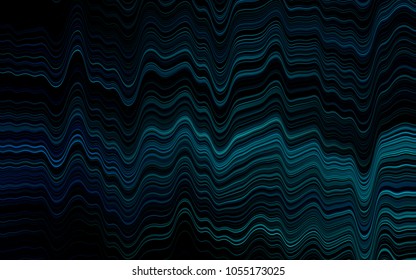Light BLUE vector background with abstract lines. Blurred geometric sample with gradient bubbles.  New composition for your brand book.