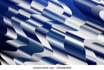 Light BLUE vector background with abstract lines. Brand-new colored illustration in marble style with gradient. Brand-new design for your ads, poster, banner.