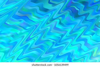Light BLUE vector background with abstract lines. Modern gradient abstract illustration with bandy lines. Brand-new design for your ads, poster, banner.