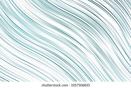 Light BLUE vector background with abstract lines. Colorful abstract illustration with gradient lines. A completely new marble design for your business.