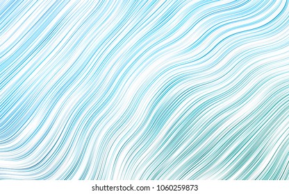 Light BLUE vector background with abstract lines. Glitter abstract illustration with wry lines. Marble style for your business design.