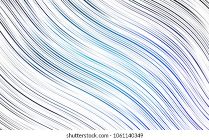 Light BLUE vector background with abstract lines. A completely new color illustration in marble style. The template for cell phone backgrounds.