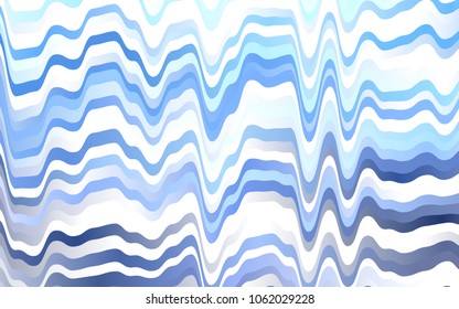 Light BLUE vector background with abstract lines. Shining crooked illustration in marble style. A completely new marble design for your business.