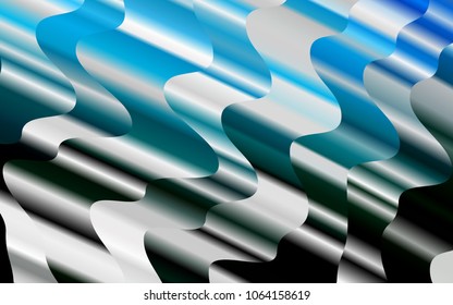 Light BLUE vector background with abstract lines. A vague circumflex abstract illustration with gradient. The template for cell phone backgrounds.
