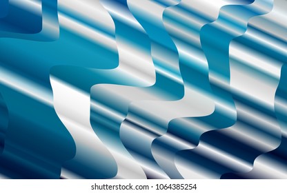 Light BLUE vector background with abstract lines. Brand-new colored illustration in marble style with gradient. The best blurred design for your business.