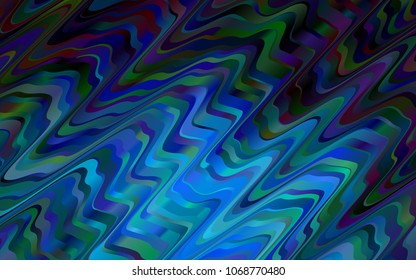 Light BLUE vector background with abstract lines. Brand-new colored illustration in marble style with gradient. The elegant pattern for brand book.