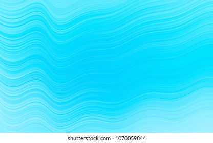 Light BLUE vector background with abstract lines. A sample with blurred bubble shapes. The elegant pattern for brand book.