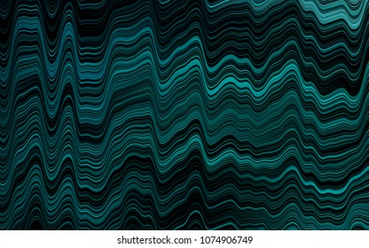 Light BLUE vector background with abstract lines. A completely new color illustration in marble style. Brand-new design for your ads, poster, banner.