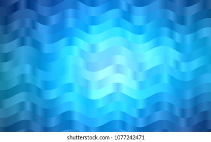 Light BLUE vector background with abstract lines. Creative illustration in halftone marble style with gradient. A new texture for your  ad, booklets, leaflets.