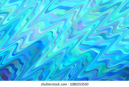 Light BLUE vector background with abstract lines. Modern gradient abstract illustration with bandy lines. The elegant pattern for brand book.