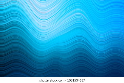 Light BLUE vector background with abstract lines. Colorful abstract illustration with gradient lines. A completely new marble design for your business.
