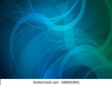 Light BLUE vector background with abstract lines. Colorful abstract illustration with gradient lines. Marble design for your web site.