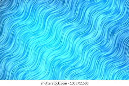 Light BLUE vector background with abstract lines. Creative illustration in halftone marble style with gradient. Marble design for your web site.