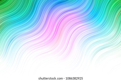 Light BLUE vector background with abstract lines. Shining crooked illustration in marble style. Marble design for your web site.