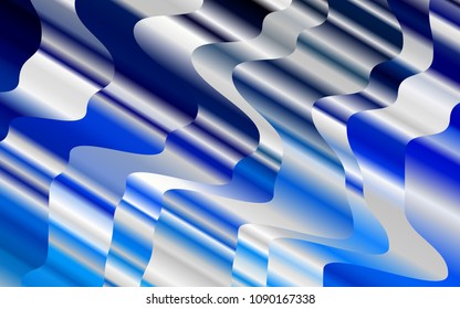 Light BLUE vector background with abstract lines. Creative geometric illustration in marble style with gradient. A completely new marble design for your business.