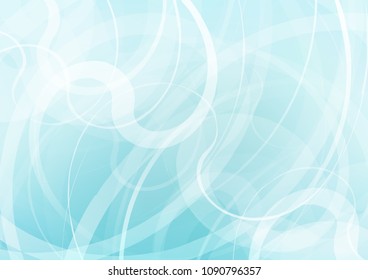 Light BLUE vector background with abstract lines. Colorful illustration in abstract marble style with gradient. A new texture for your  ad, booklets, leaflets.