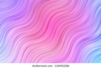 Light BLUE vector background with abstract lines. Brand-new colored illustration in marble style with gradient. Textured wave pattern for backgrounds.