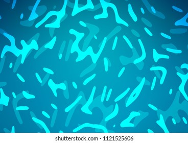 Light BLUE vector background with abstract lines. An elegant bright illustration with gradient. A new texture for your  ad, booklets, leaflets.
