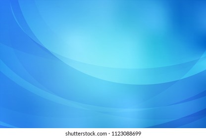 Light BLUE vector background with abstract circles. A vague circumflex abstract illustration with gradient. The best blurred design for your business.