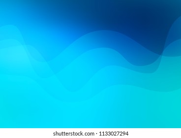 Light BLUE vector background with abstract lines. A sample with blurred bubble shapes. A completely new template for your business design.