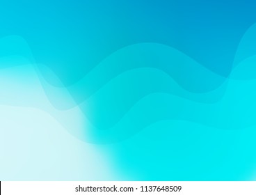Light BLUE vector background with abstract lines. Brand new colored illustration in marble style with gradient. Brand new design for your ads, poster, banner.